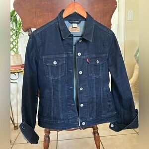 Levi's Women’s 's Dark Indigo Denim Jean Jacket M Medium